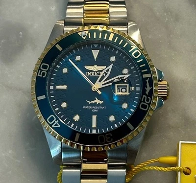 Invicta Pro Diver Men's Watch Model # 30021 Gold Two-Tone Blue - 43 mm Case - Image 1 of 4