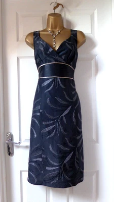 MONSOON Beautiful Black, Silver & Gold Sparkly Dress Size 12 Xmas, Party, Eve - Image 1 of 4