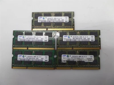 Lot of 5- Samsung M471B5673FH0-CH9 2GB PC3-10600 DDR3-1333 Laptop Memory - Image 1 of 4