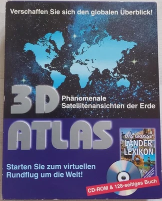 3D Atlas CD-Rom u. 128-seitiges Buch, das große Länder-Lexikon - Bild 1 von 4
