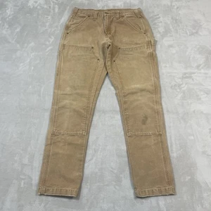 Carhartt Double Knee Pants Mens 30x30 TAPERED ALTERED Canvas Workwear 100096-211 - Picture 1 of 7