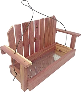 Vogelfutterhaus Zedernschaukel - Made in USA - Bild 1 von 12