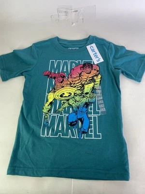 Marvel Avengers Hulk Capitán América Spider-Man Camiseta Manga Corta Niños Talla 4 Foto 1 de 4