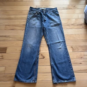 Levis 567 Jeans Mens 32x32 Loose Bootcut Y2K Wide Baggy Distressing Grunge Vtg - Picture 1 of 15