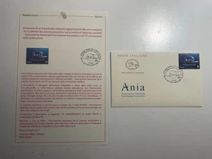 2019 Bollettino Illustrativo + Busta FDC ANIA - Picture 1 of 2