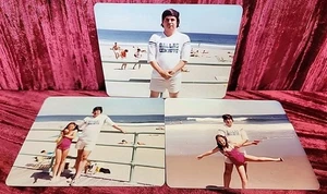 3X 1980s NFL Football PICTURES PICS Photographs MIAMI DOLPHINS FAN@BEACH VINTAGE - Picture 1 of 4