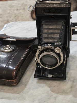 Nettar 折叠相机 带蔡司 IKON 镜头,罕见 — 第 1/4 张图片