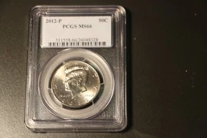 2012-P PCGS MS66 Kennedy Half Dollar. Gem Brilliant Coin. Pop 275 - Picture 1 of 2