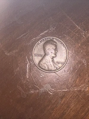 1917 年小麦便士带错误无完好标记“L”边缘和“E UNUM”边缘 — 第 1/4 张图片