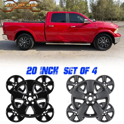 New 20" DODGE RAM 1500 Fit 2013-2023 Hubcap Wheel Cover Set Of 4 Snap-On Install - Image 1 of 4