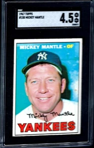 1967 Topps, Mickey Mantle, Karte # 150, Graded SGC 4.5, zentriert - Bild 1 von 2