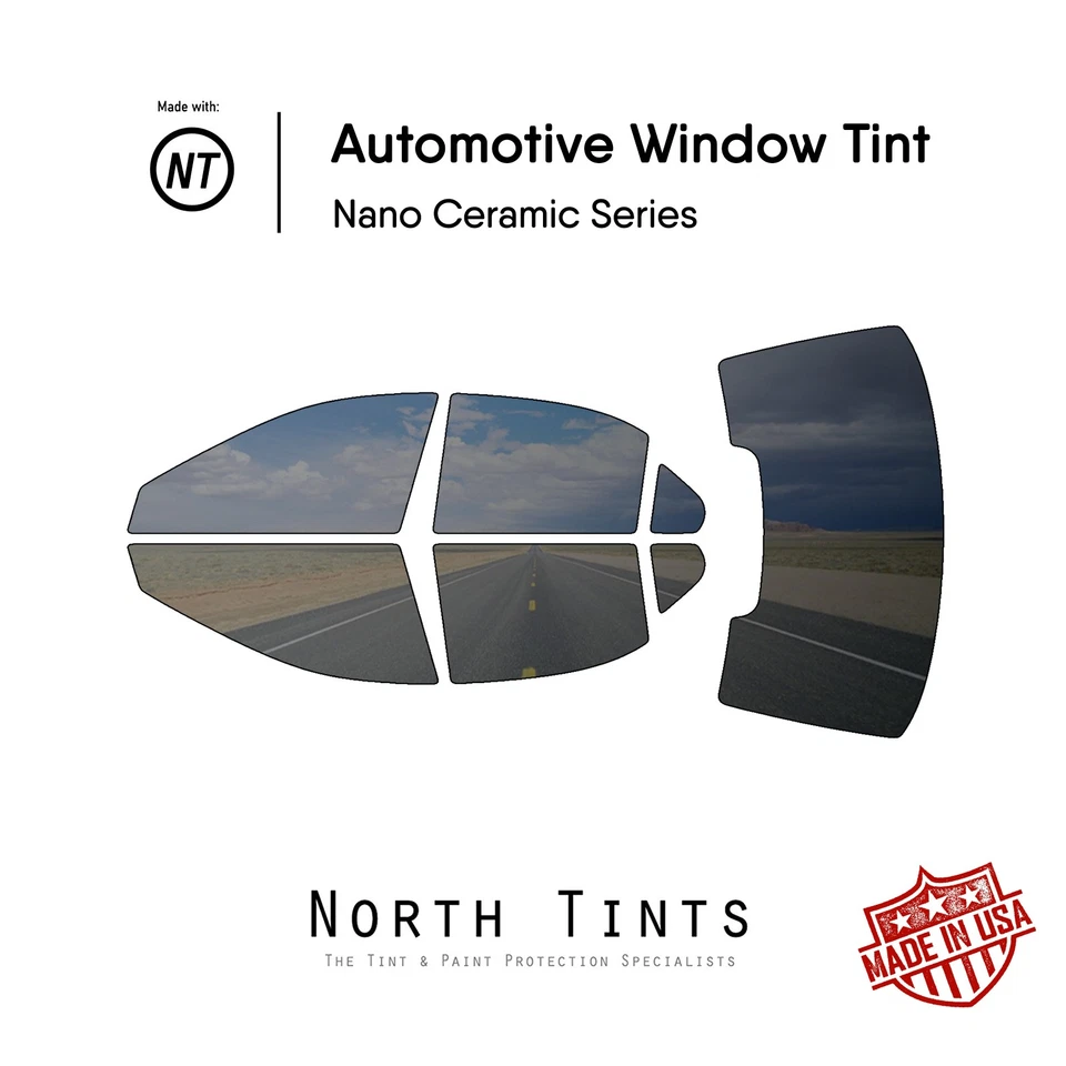 Película de tinte de ventana precortada nano cerámica vidrio automotriz para Acura RL 2005-2008 Foto 1 de 4