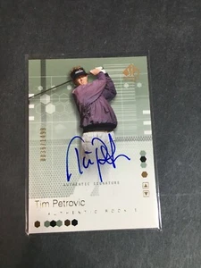 F162,660  2002 SP Authentic #108 Tim Petrovic AUTO/1499 GOLF RC - Picture 1 of 1