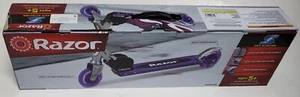 Razor Kick Scooter Razor S Kick Lighted Purple Folding Kick Scooter - Picture 1 of 13