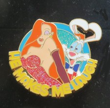 Disneyland pin: Roger Rabbit and Jessica: "He Makes Me Laugh", Le 500