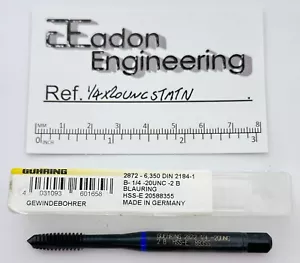 1/4" x 20tpi UNC Spiral Point Straight Machine Tap. 2872 6.350. By Guhring. - Picture 1 of 1
