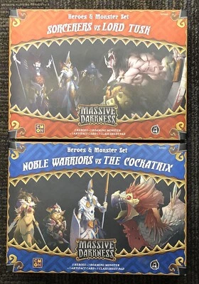 Massive Darkness: Heroes & Monster Set Sorcerers vs Lord Tusk & NOBLE WARRIORS - Image 1 of 3