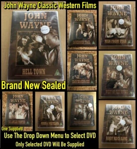 John Wayne Classic Western Films Brand New Sealed DVDs (Select Item) - Imagen 1 de 27