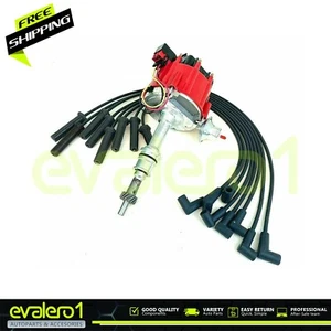 HEI Electronic Distributor + Spark Plug Wire Set For Ford 289 302 5.0L V8 Engine - Picture 1 of 7