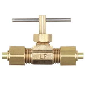 EVERBILT LFA-42 1/4 in. OD Compression Brass Needle Valve Fitting 611859 - Picture 1 of 1