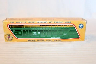 Escala HO Mehano, 50' Stock Car, Chicago & North Western, Verde #15038 BNOS - Imagem 1 de 3