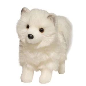 10 Inch Plush Pomsky Dog Toy Figure Cuddly Realistic Stuffed Animal - Picture 1 of 2