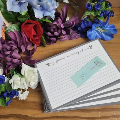 60 Pack Memorial Cards for Celebration of Life, My Special Memory of You, 4x6 in - Image 1 of 3