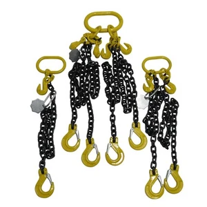 Eslinga de cadena de elevación grado 80 1,5T (1500 kg elevador de bolsa a granel doble de 4 patas) - Imagen 1 de 37
