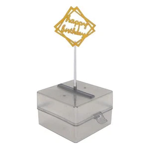 Cake Money Pulling Box 20 Transparent Bag Connected Pockets for Cake - Picture 1 of 6