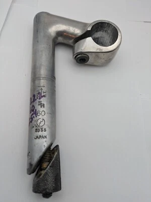 SR CUSTOM QUILL STEM JAPAN 22.2 25.4MM CLAMP 60MM REACH SILVER ALUMINUM - Image 1 of 4