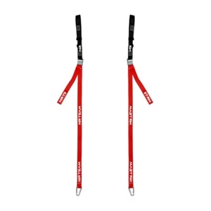 Coppia cinghie fissaggio moto Tie Down 38mm nero-rosso - Bild 1 von 3