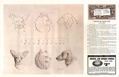 Leather Craft Doodle Page,           SOMETHING FOR THE DOG LOVER - Image 1 of 2