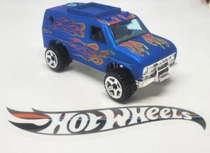 2009 Hot Wheels Heat Fleet 1977 "Baja Breaker" Van Blue Loose - Picture 1 of 8