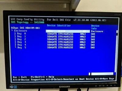 Dell Compellent SC220 2U 2x SC2 EMM Controllers rail kit 6*146gb 15k sas bezel - Image 1 of 4