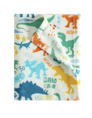Manta bebé dinosaurio de felpa a elección de los padres colorida ligera Dino Roar nueva Foto 1 de 4