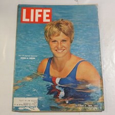 LIFE MAGAZINE OCT 9 1964 DONNA DE VARONA OCTOBER D5