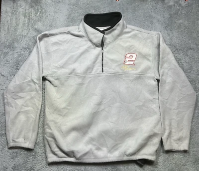 VTG Chase Authentic Rusty Wallace #2 1/4 Zip Pullover Mens XL Gray Nascar Racing - Imagem 1 de 4