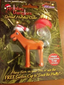 Pokey Christmas Dangler/Ornament Including: Santa Hat, Suction Cup & Gold Thread - Picture 1 of 5