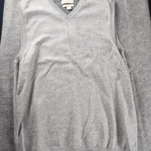 Banana Republic Baumwolle Kaschmir Herren Weste Grau Gr. XL Preppy Weich Einfarbig - Bild 1 von 6