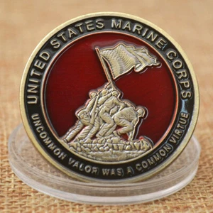 US Marine Corps SEMPER FIDELIS Gedenkherausforderung Münze Souvenirmedaille - Bild 1 von 11
