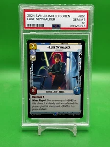 Star Wars Unlimited SOR #051 Luke Skywalker Legendary PSA 10 - Picture 1 of 2