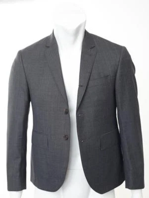 Abrigo Chaqueta Blazer THOM BROWNE Hombres Lana Carbón 3 Botones 0/36 NUEVO HECHO EN EE. UU.* Foto 1 de 4