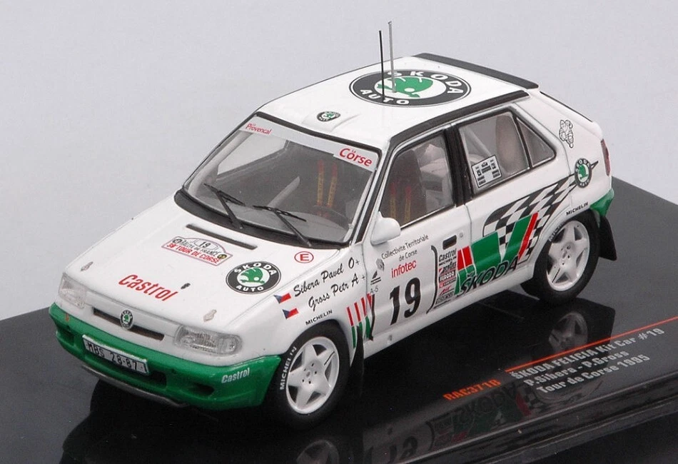Ixo Model SKODA FELICIA KIT CAR N.19 RALLY TOUR DE CORSE 1995 SIBER/GROSS 1:43 - Immagine 1 di 1