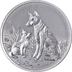 2022 Australia 10oz Silver - Dingo & Next Generation Pup - 9999 Fine - OGP STOCK