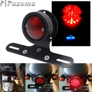 Motorcycle Tail Light License Plate Brake Light For Honda BMW Chopper Cafe Racer - Picture 1 of 12