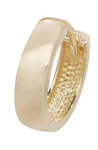 PENDIENTE HUGGIE ÚNICO ORO AMARILLO PULIDO 13MM X 4MM CON SELLO DE 9CT 1,0 GRAMOS - Imagen 1 de 7