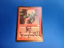 MTG Magic Goblin Lackey Signed Artist Proof w Sketch Urza's Saga Jerry Tiritilli