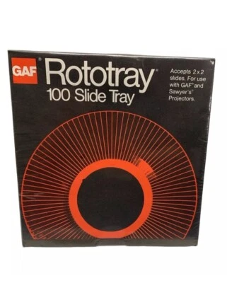 De colección GAF Rototray 100 Bandejas Diapositivas para Fotos Aserraderos GAF 2x2 Diapositivas Nuevo Sellado de Fábrica Foto 1 de 4