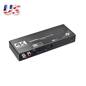 4 In 2 Out 1080P 4K@60Hz HDMI Switch Switcher Adapter With ARC Function - Picture 1 of 12