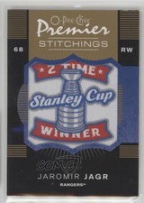 2007-08 O-Pee-Chee Premier Stitchings Variation 10 /10 Jaromir Jagr #PS-JJ